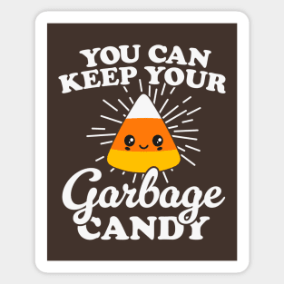 Cute Kawaii Candy Corn: Funny Halloween Garbage Candy Sticker